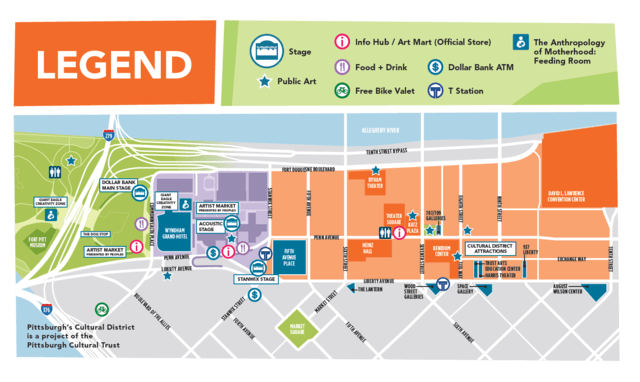 three rivers arts festival 2023 map Map Three Rivers Arts Festival The Pittsburgh Cultural Trust