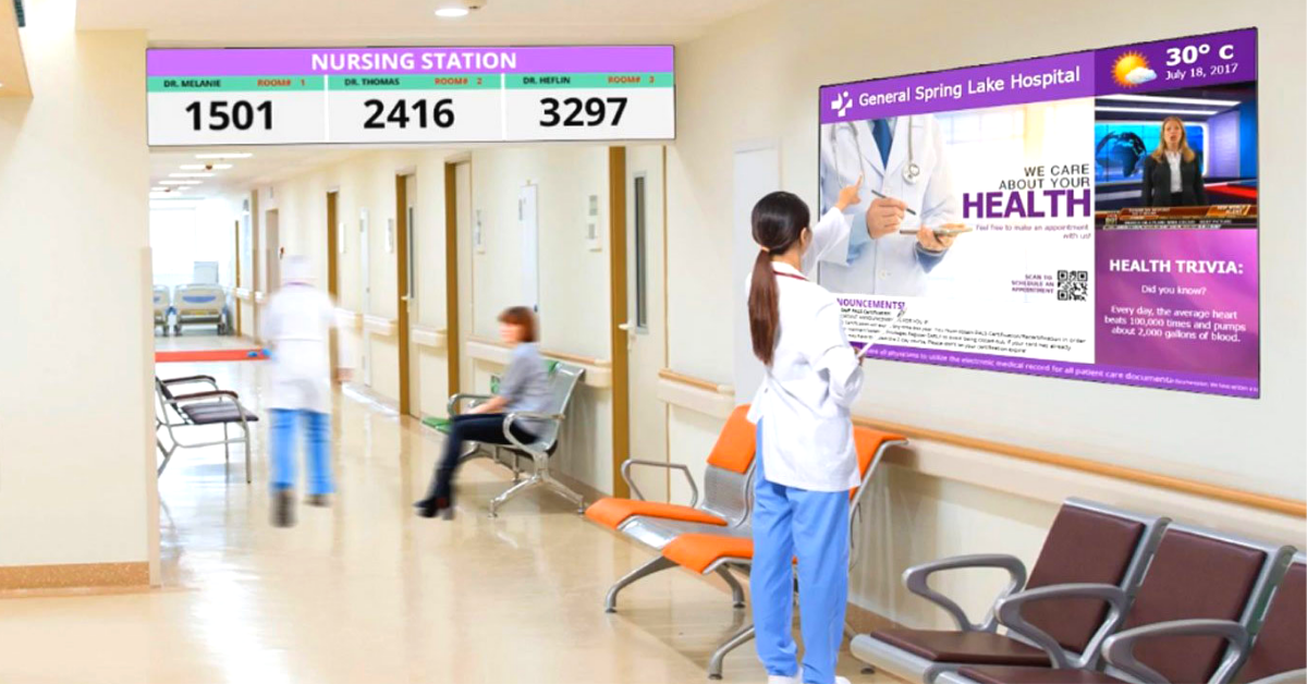 Digital Signage for the Healthcare Industry in Dubai Festoon Signs LLC.