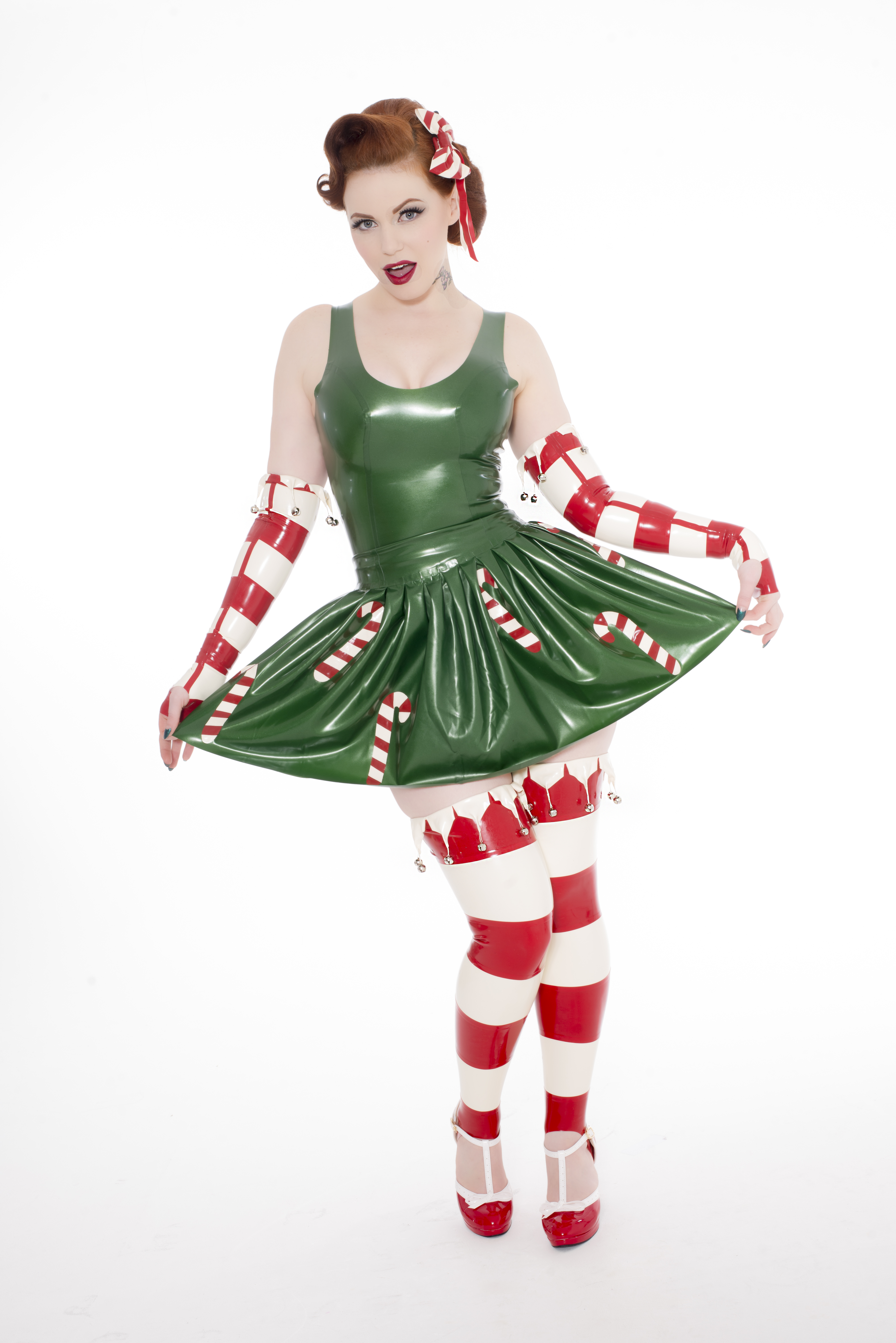 Latex Christmas Elf Dress Outfit Fetasia Latex