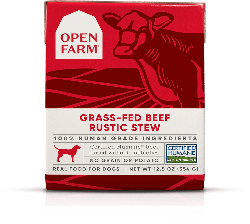 Open Farm GrassFed Beef Rustic Stew Wet Dog Food fetchy