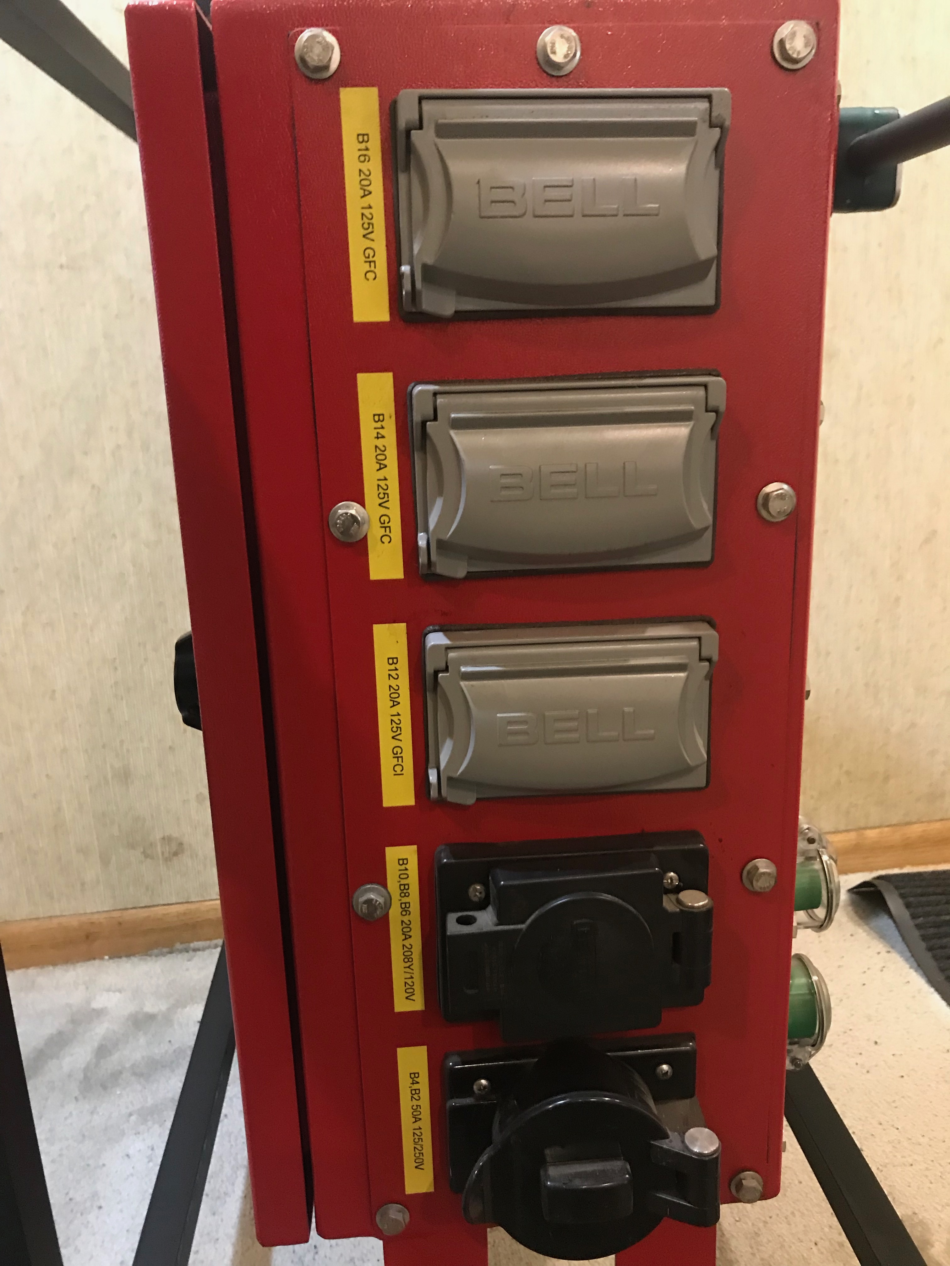 New 200 Amp Trystar Portable Power Distribution Panel Fetting Power, Inc.