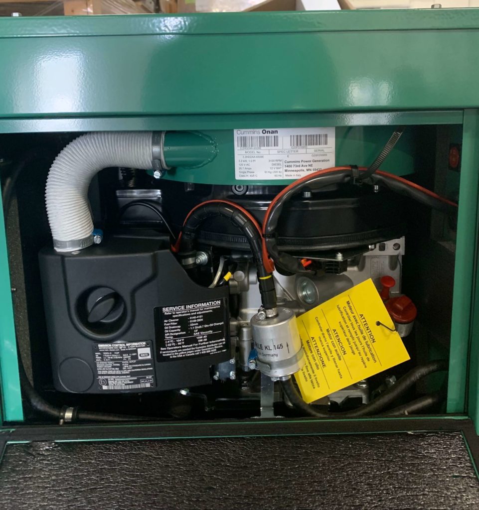 New 3.2kW Cummins Onan RV QD 3200 Diesel Generator 3.2HDZAA6508E 120V