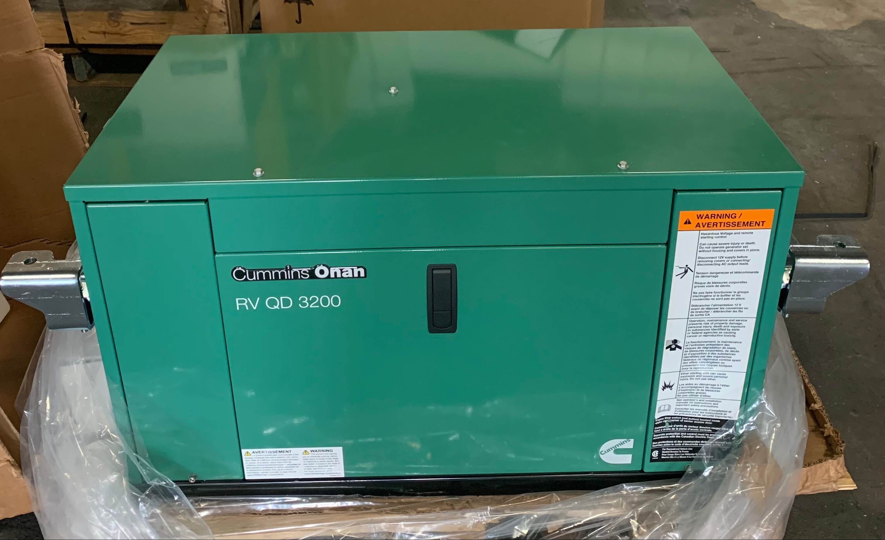 New 3.2kW Cummins Onan RV QD 3200 Diesel Generator 3.2HDZAA6508E 120V