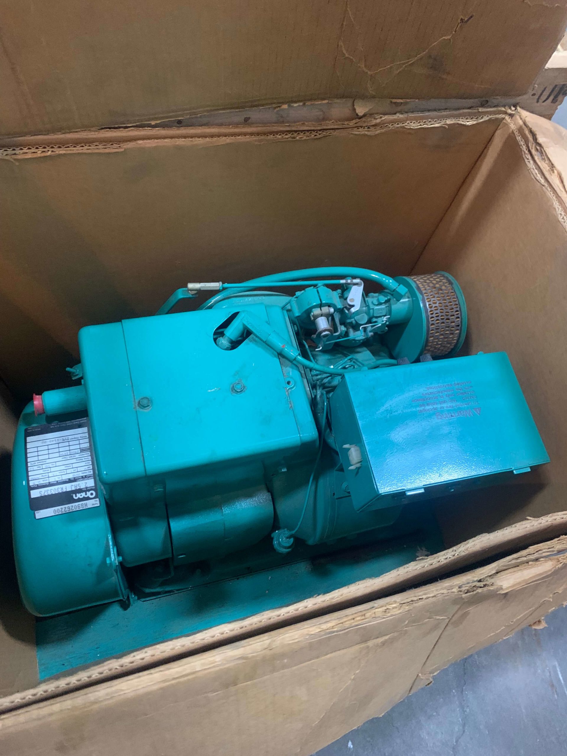 New Onan 2.5AJ Stationary Gasoline Generator 220V 50Hz S/N