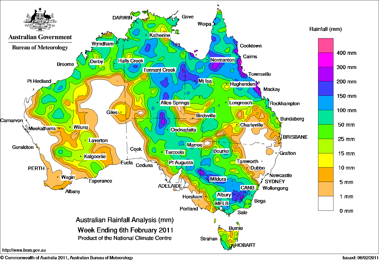 Australia rainfall map « Fire Earth