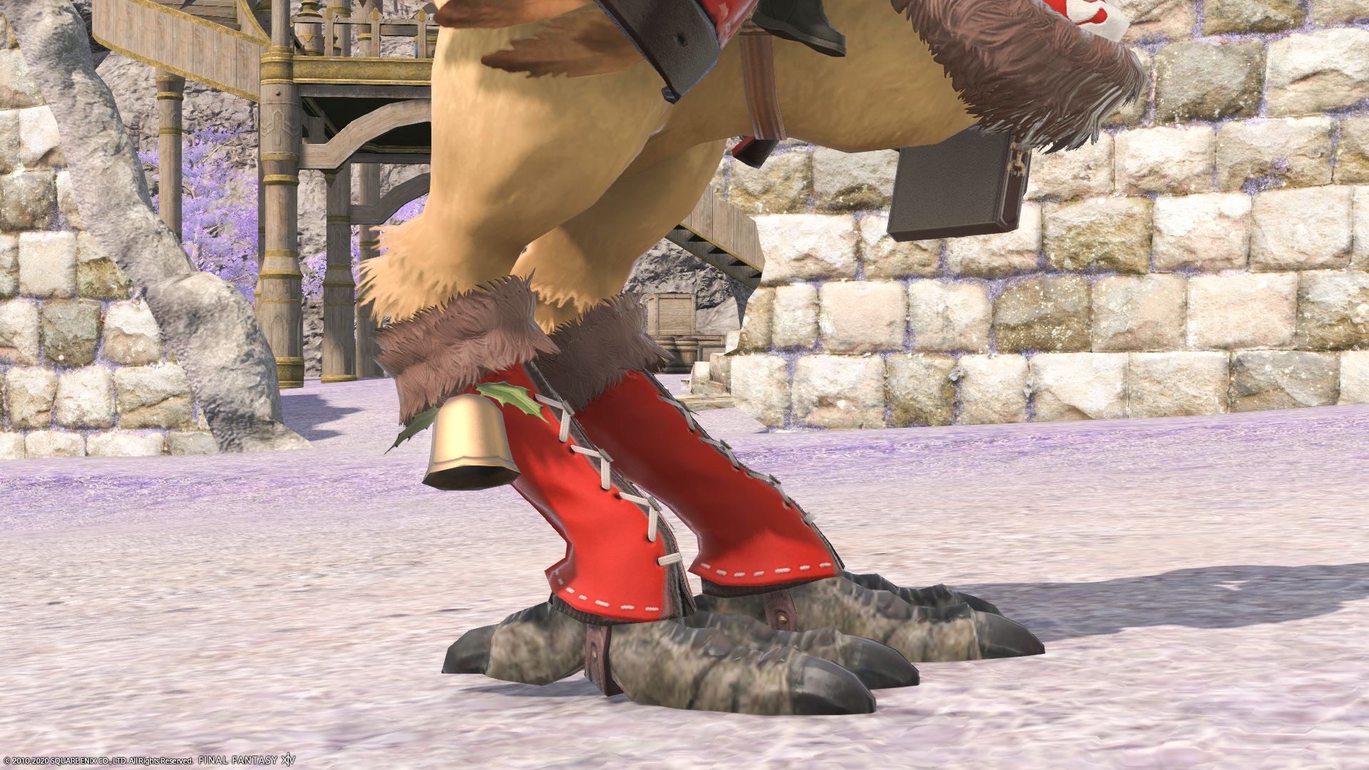 Chocobo armor “Saintly Barding” in a cute Santa costume for Christmas