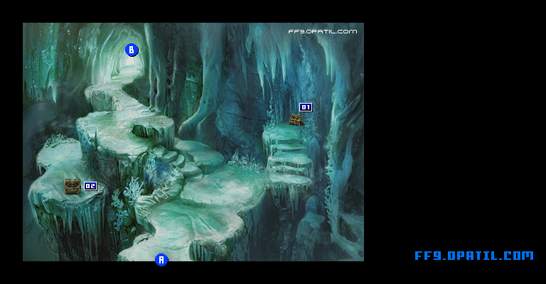 Ice Cavern Map FF9 All Location Maps FF9 Walkthrough and Strategy