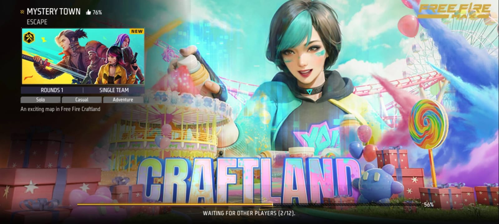 Free Fire Craftland Maps Show your Creativity Free Fire Booyah!