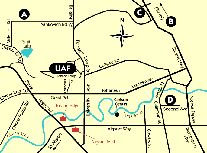 Alaska Fairbanks Campus Map Fairbanks Maps