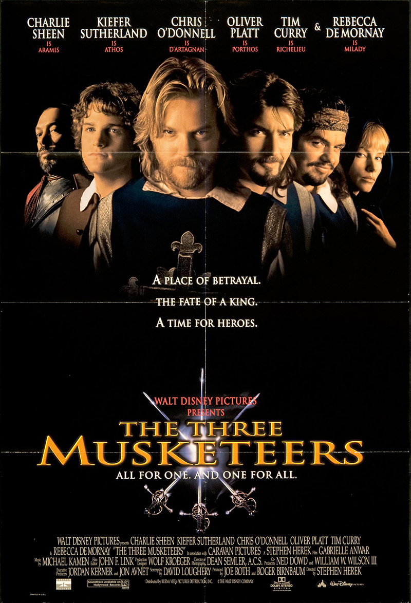 Three Musketeers, The 1993 Original Movie Poster FFF03485 FFF Movie