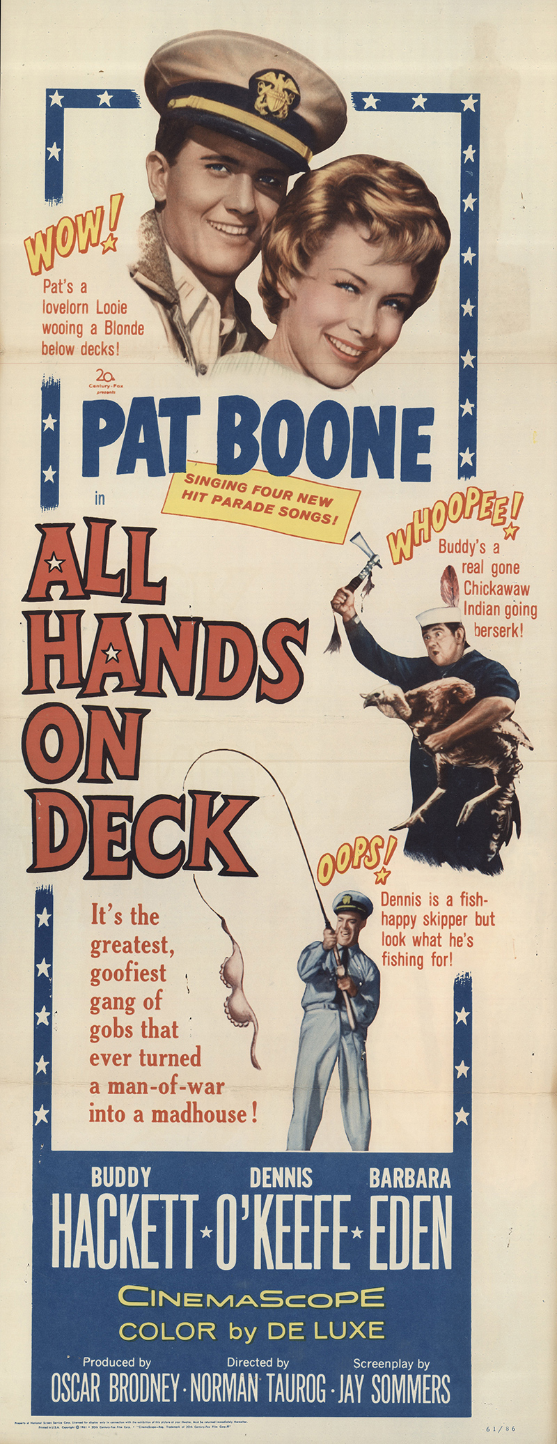 All Hands on Deck 1961 Original Movie Poster FFF56059