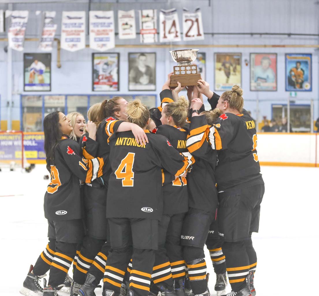 Muskie Girls win NorWOSSA hockey championship! Fort Frances Times
