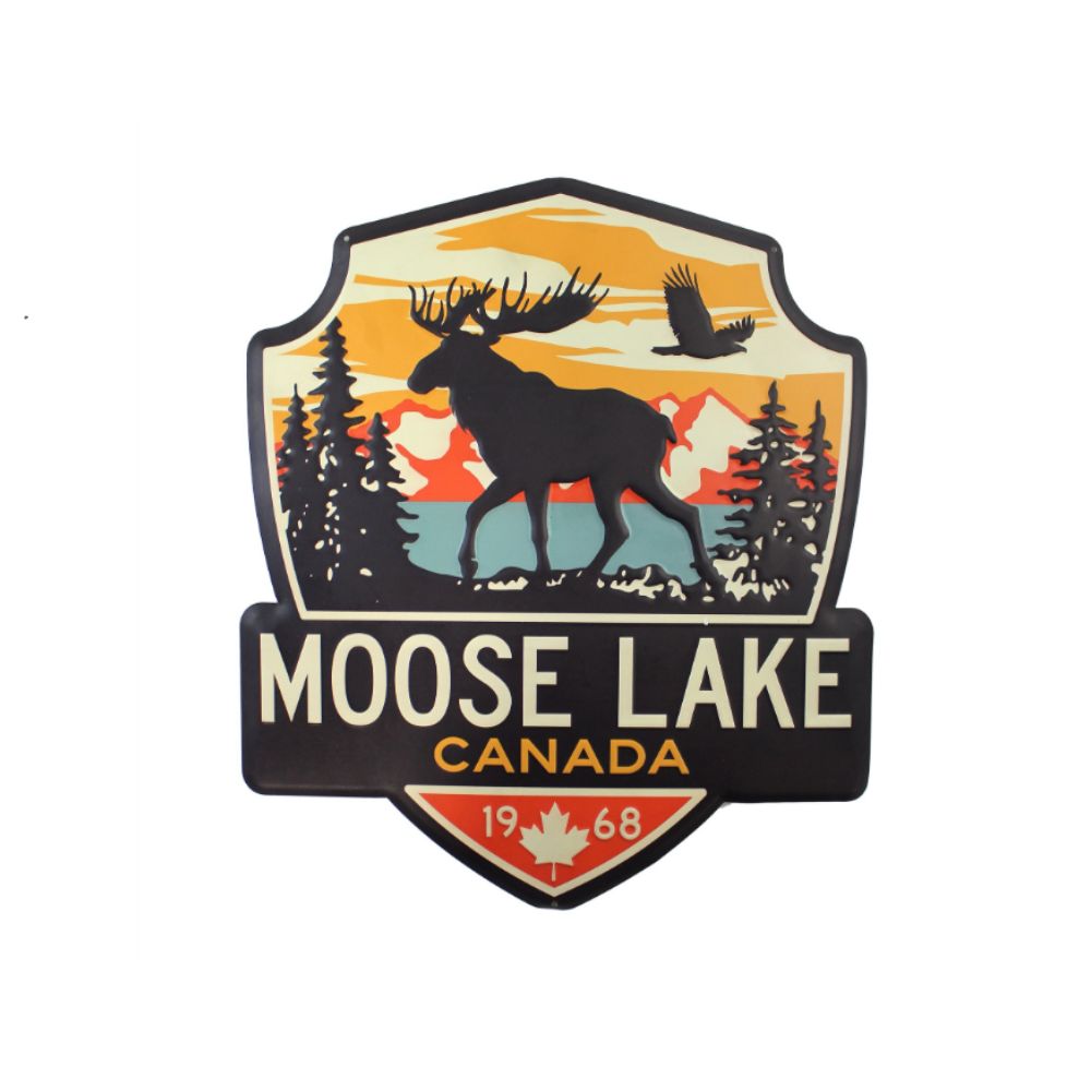 Moose Lake Canada Metal Sign