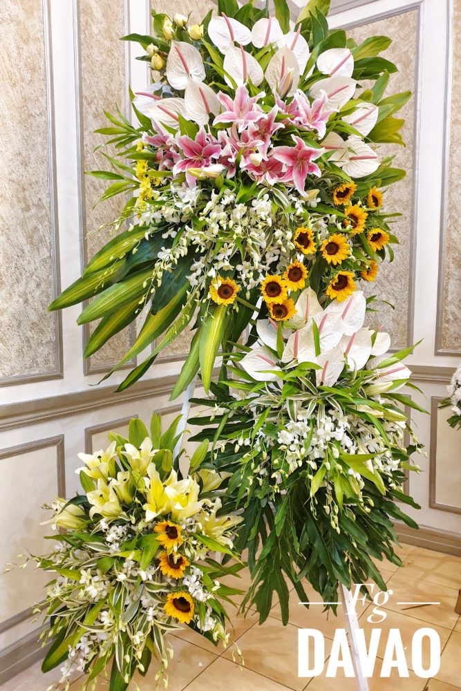 Sympathy and Funeral Flowers 8 Flower Stand FG Davao Flowers