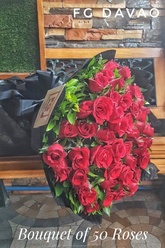 Bouquet of 50 Roses 2 FG Davao Flowers Gifts Delivery