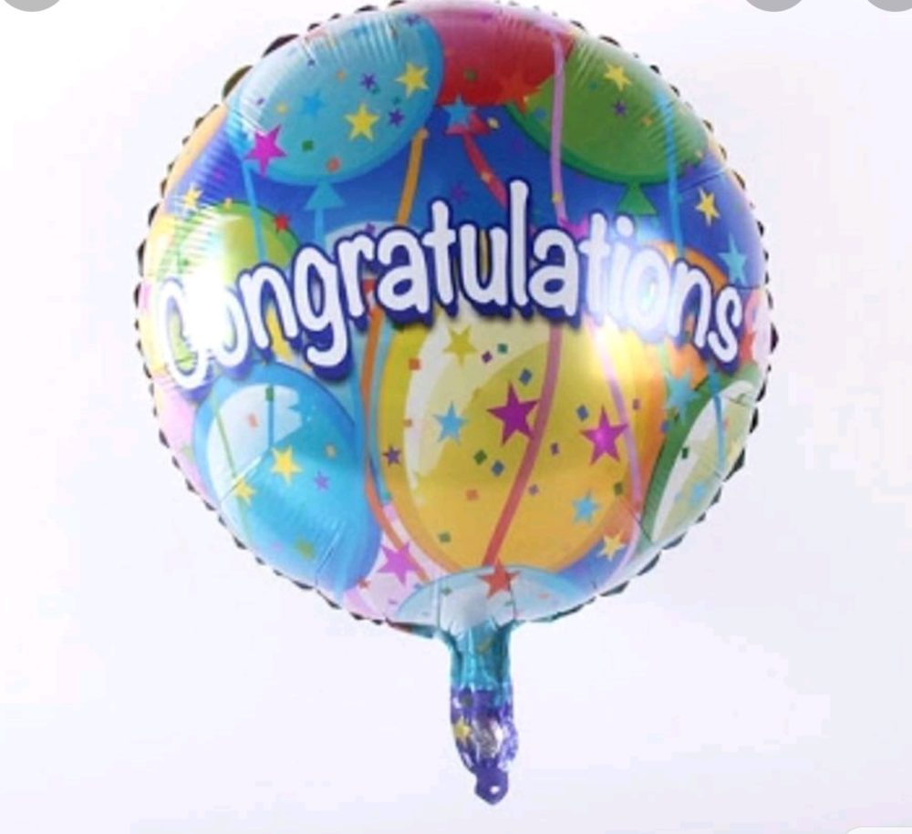Congratulations Balloons And Flowers