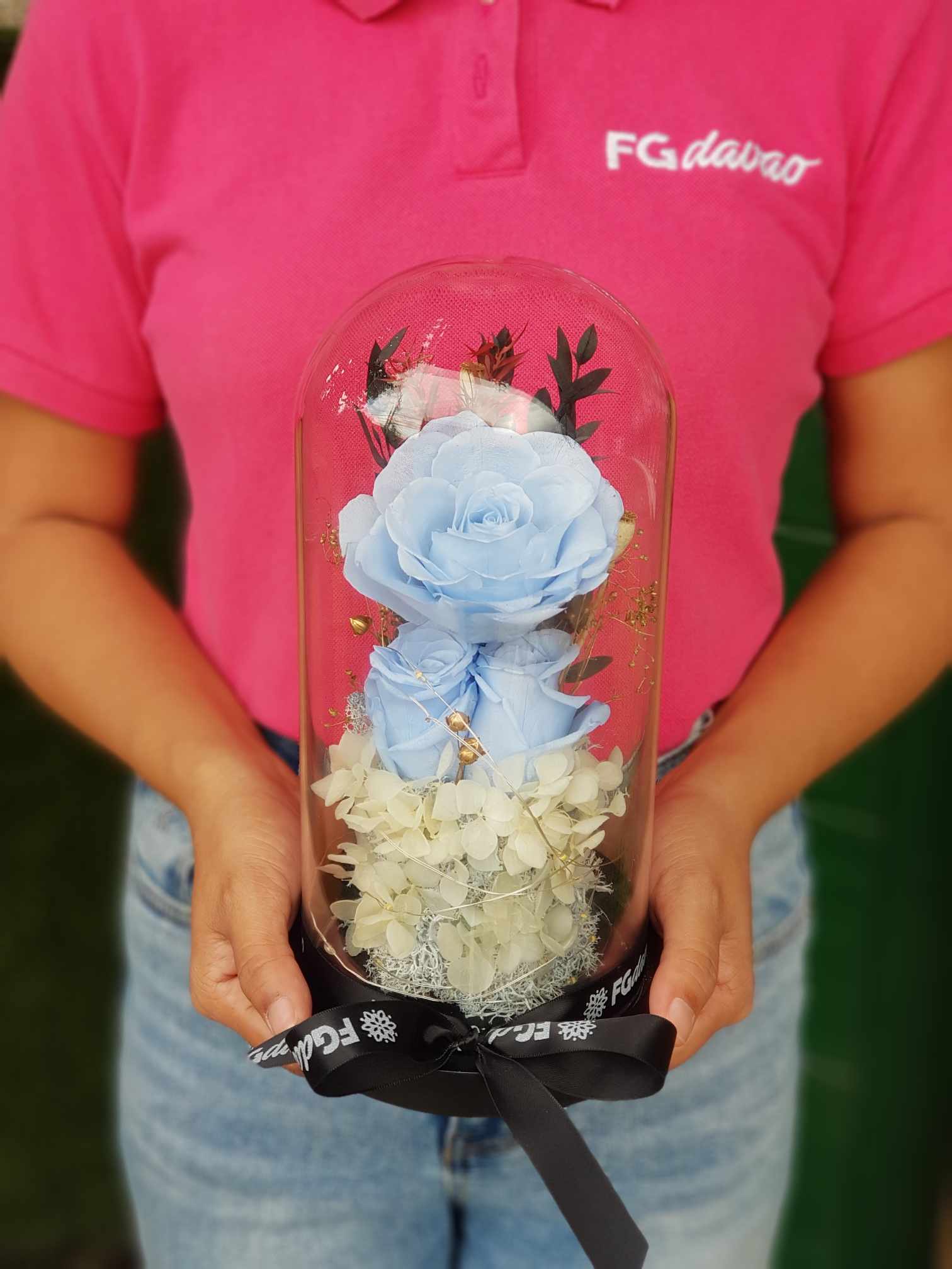 Preserved Rose Dome 29 FG Davao Flowers Gifts Delivery