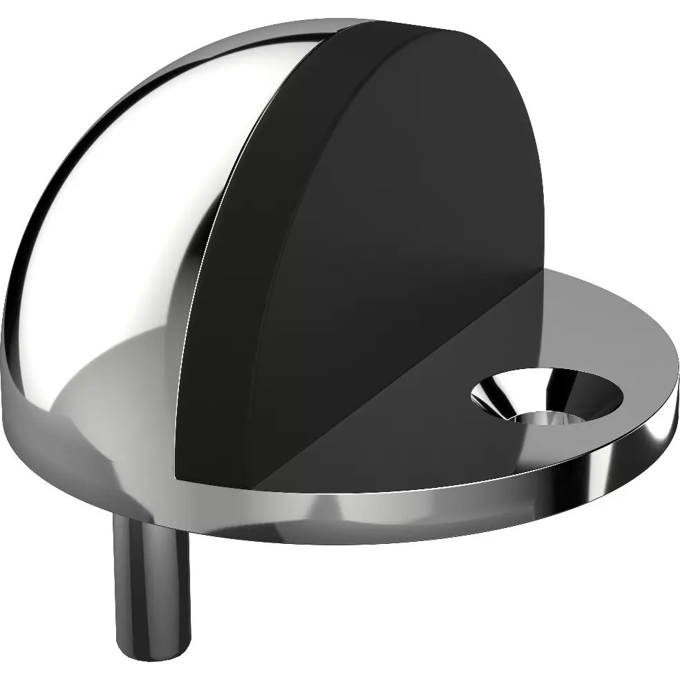 Shower Door Stop Chrome or Pearl Satin Fences Galore DIY Glass Fencing