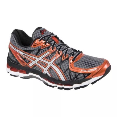 ASICS Men's Gel Kayano 20 Running Shoes Grey/Orange/Black Sport Chek