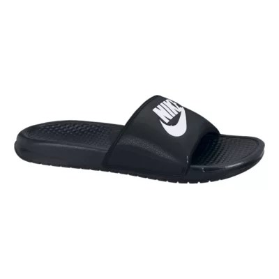 Nike Men&rsquo;s Benassi &ldquo;Just Do It&rdquo; Sandals - Black/White | Sport Chek