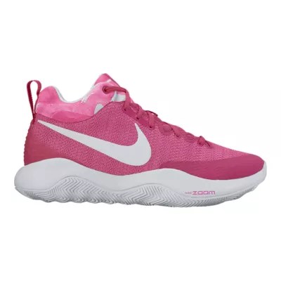 Nike Men's Zoom Rev 2017 Basketball Shoes Pink/White Sport Chek