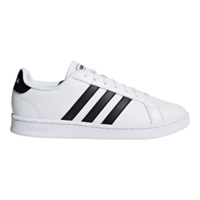 adidas Men's Grand Court Shoes White/Black Sport Chek
