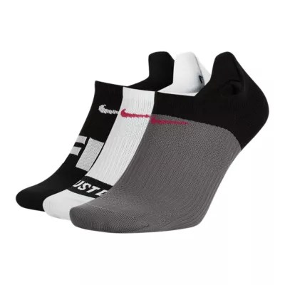 Nike Women's Rebel Everyday + Lightweight No Show Sock 3 Pack Sport