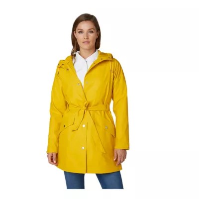 Helly Hansen Women's Kirkwall II Hooded Rain Jacket, Waterproof, Belted