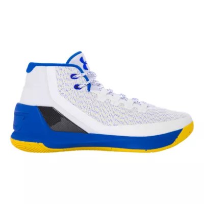 Under Armour Blue And Yellow Basketball Shoes almoire