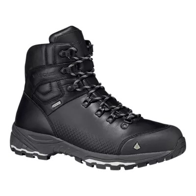 Vasque Men's St. Elias Full Grain Leather GTX Hiking Boots Black