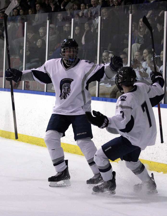 Spartan hockey beats North 41 and advances in the playoffs