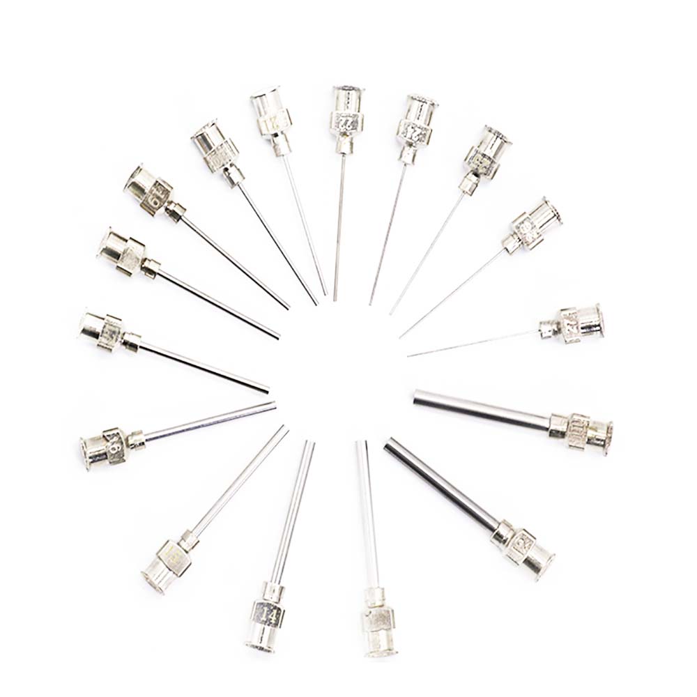 1.5 Inch Tubing Length Metal S.S. Dispensing Needle Blunt Tip 8G30G