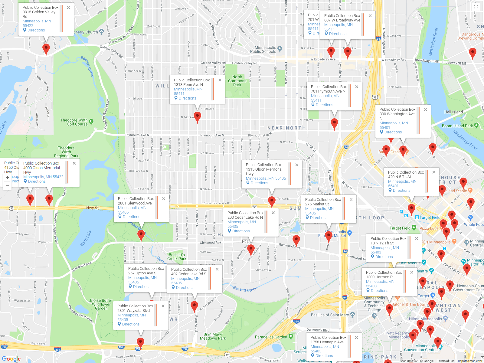 Usps Collection Box Map Willard Homewood ( WHO )