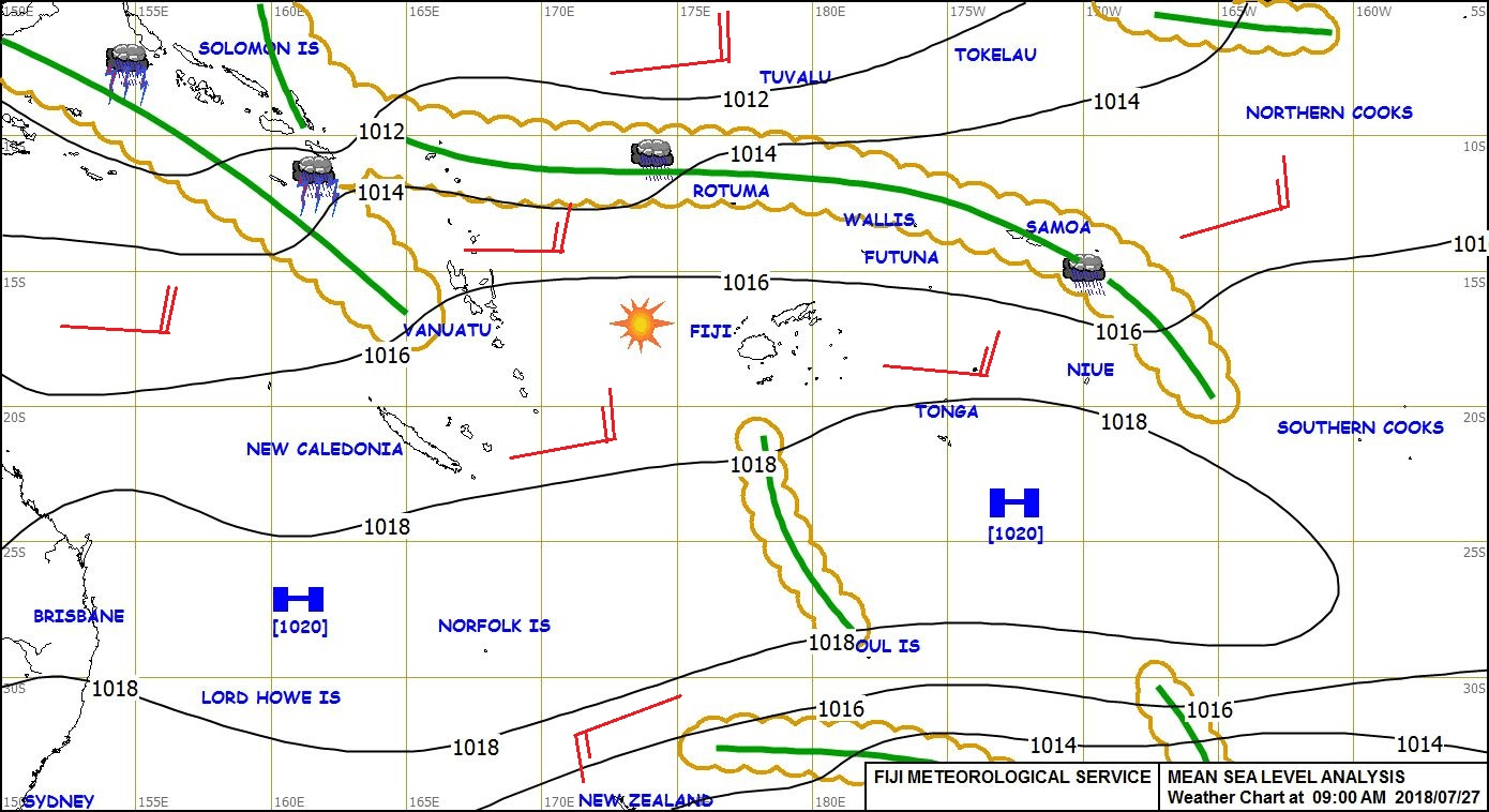 Weather watch Strong wind warning for Fiji waters · Fiji Hotel and