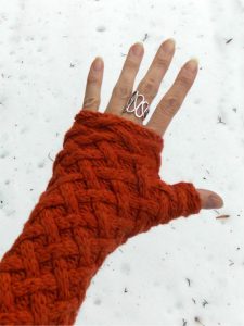 DIY Fingerless Gloves from a Sweater