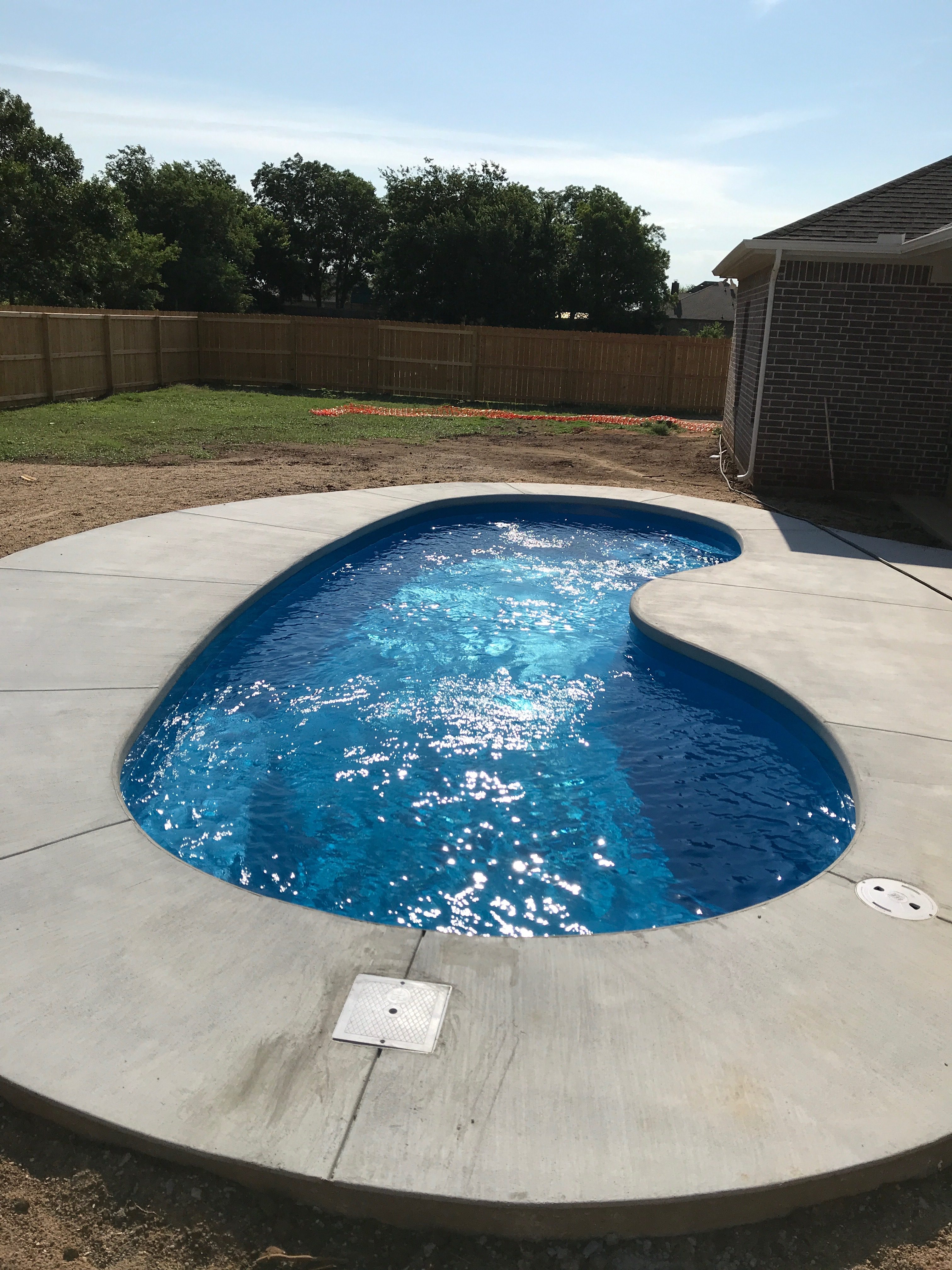 The Tioga Job Seaside Pool With a Poured Concrete Deck
