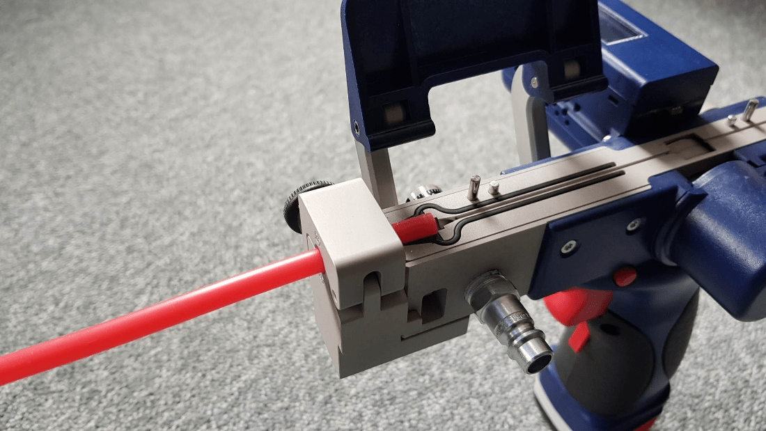 The duct holder is an optional accessory to the for ABF Installation tool