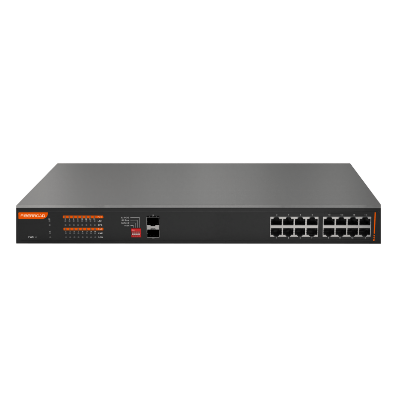 16 Port PoE Switch PoE+ Fiberroad Technology