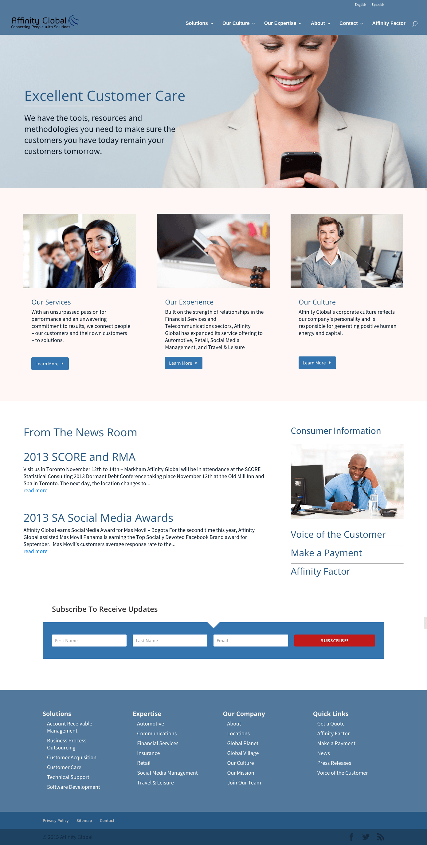 Affinity Global NWO Ohio, inbound market for small businesses