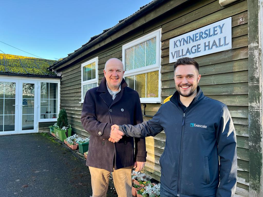 Exascale fits Telford village hall with full fibre Fibre Provider