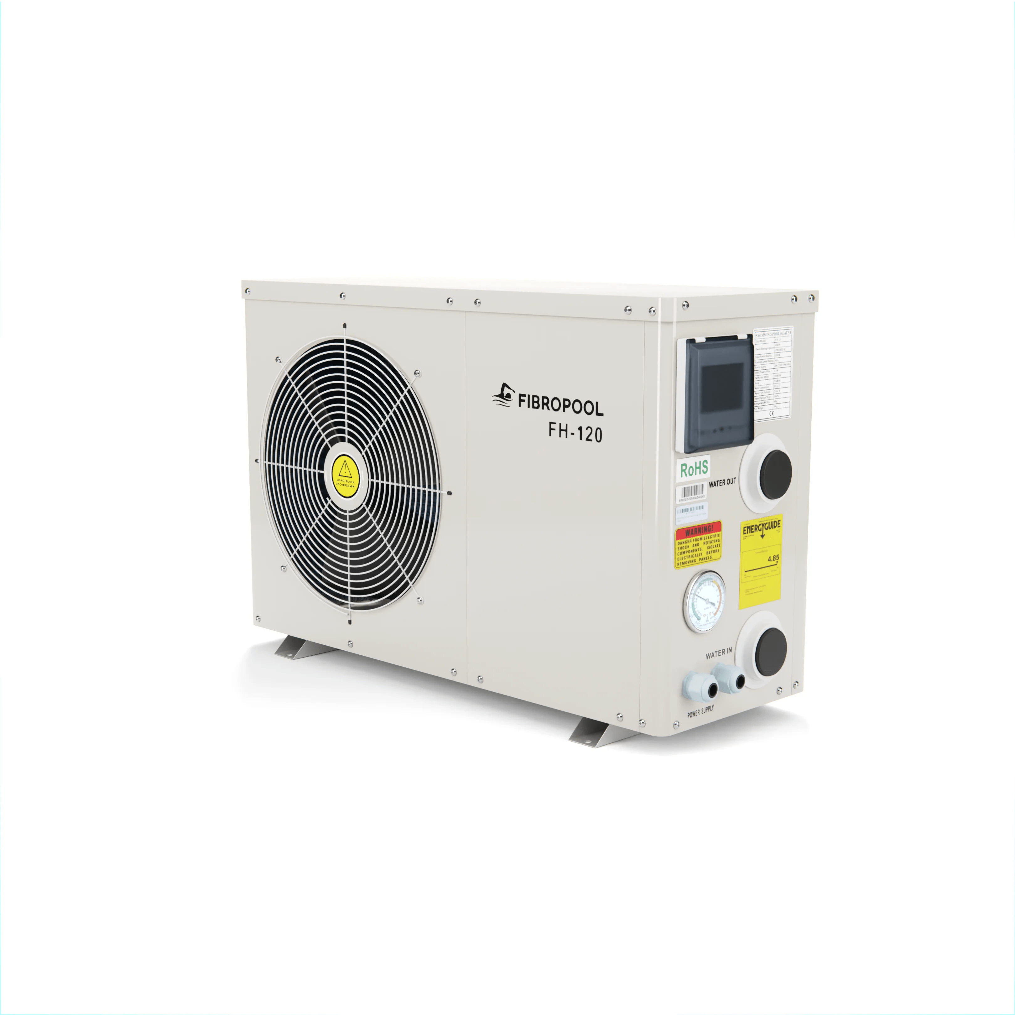 FH120 Above Ground Pool Heat Pump Fibropool®