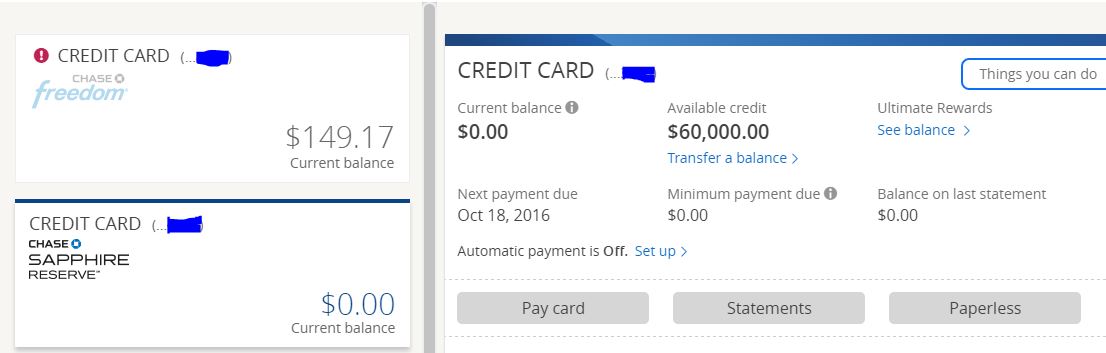 Chase Sapphire Reserve 60,000 myFICO® Forums 4732936