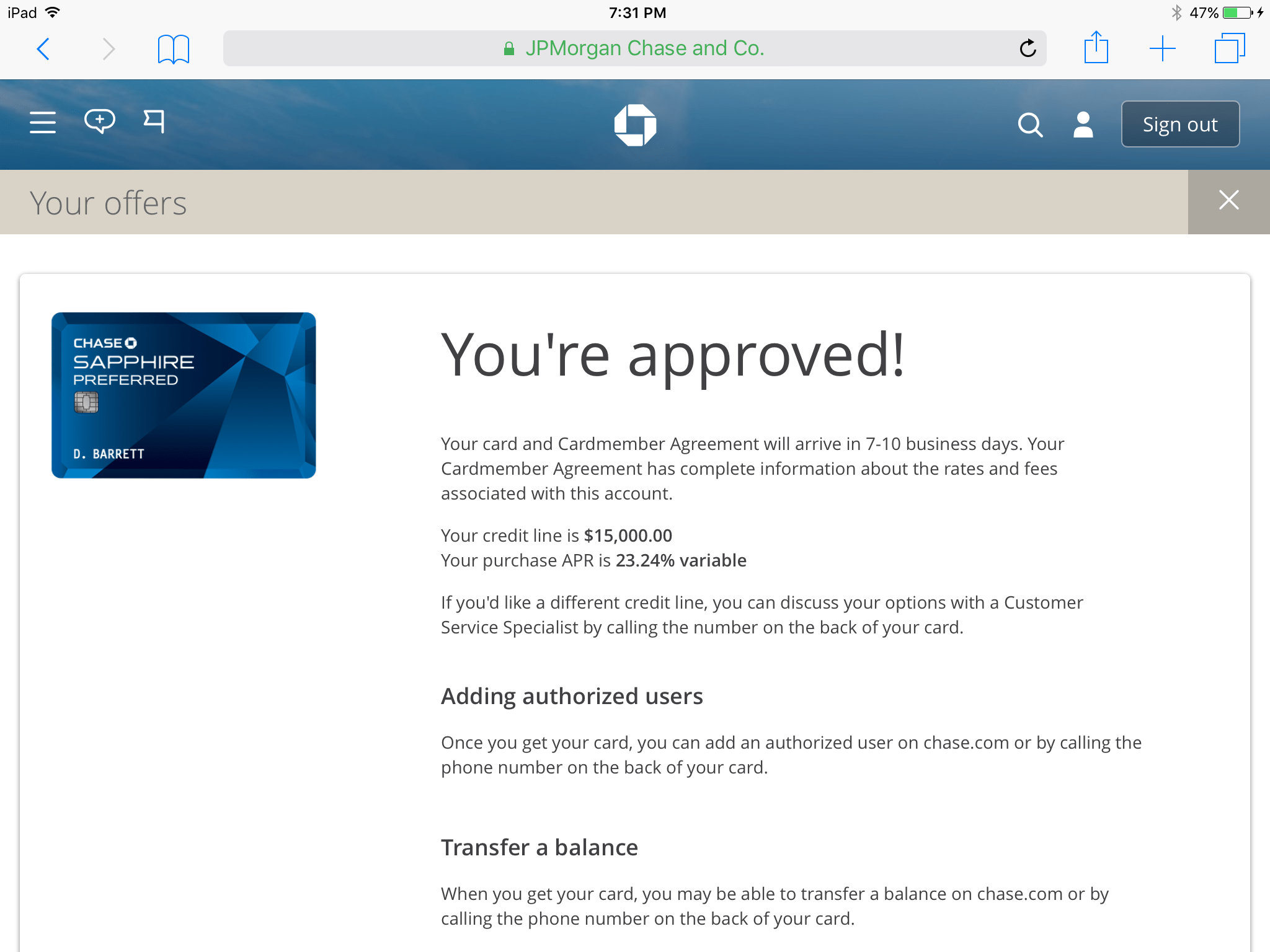 Chase dashboard "your offers".. Page 4 myFICO® Forums 4776566