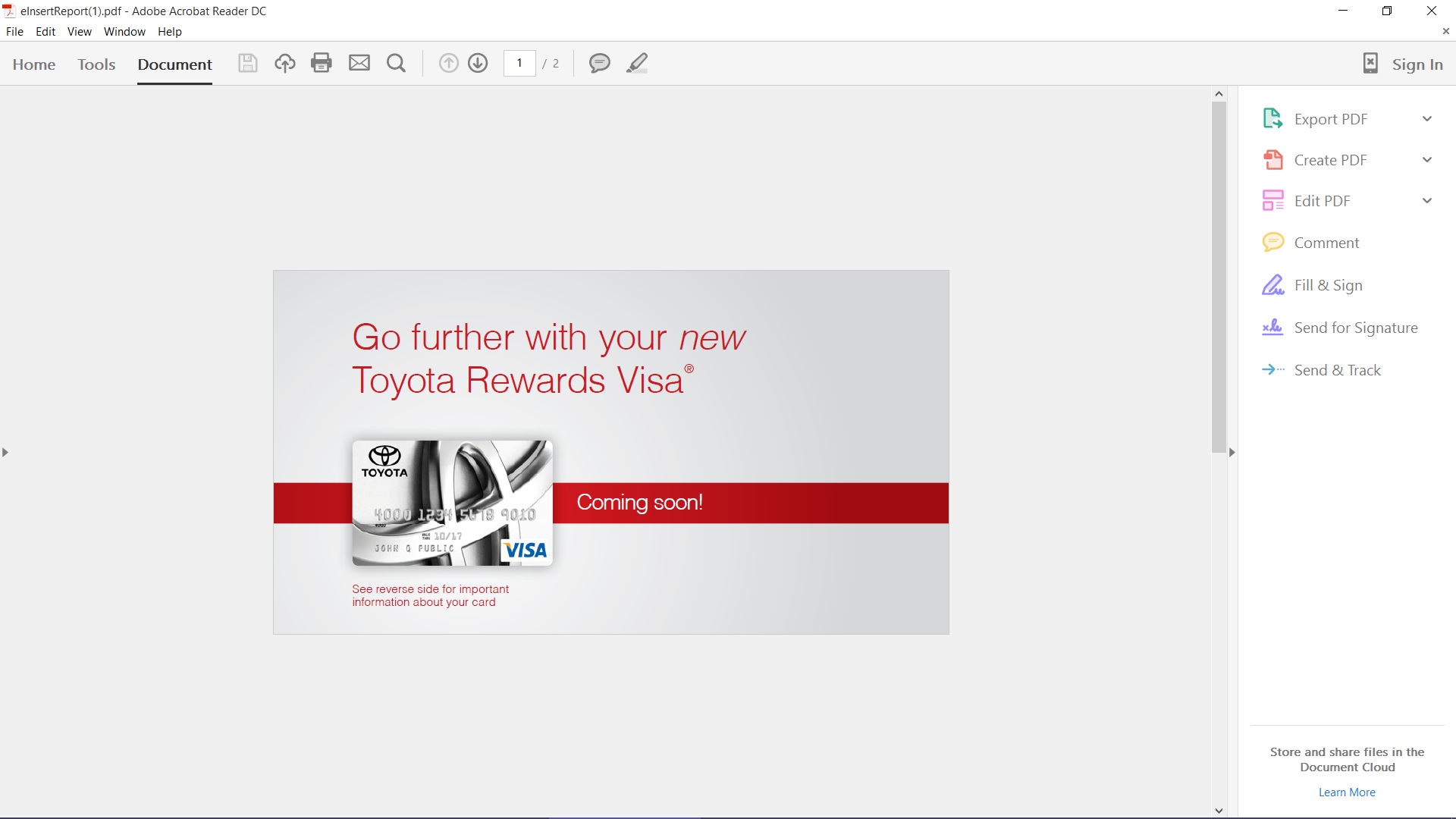 Toyota Rewards Visa >>> Comenity Capital B