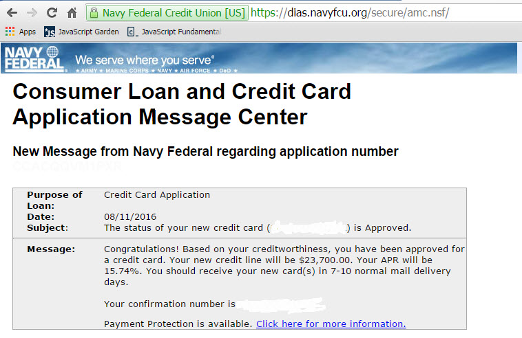 Approved NFCU Visa Signature® Flagship Rewards Cr... myFICO® Forums