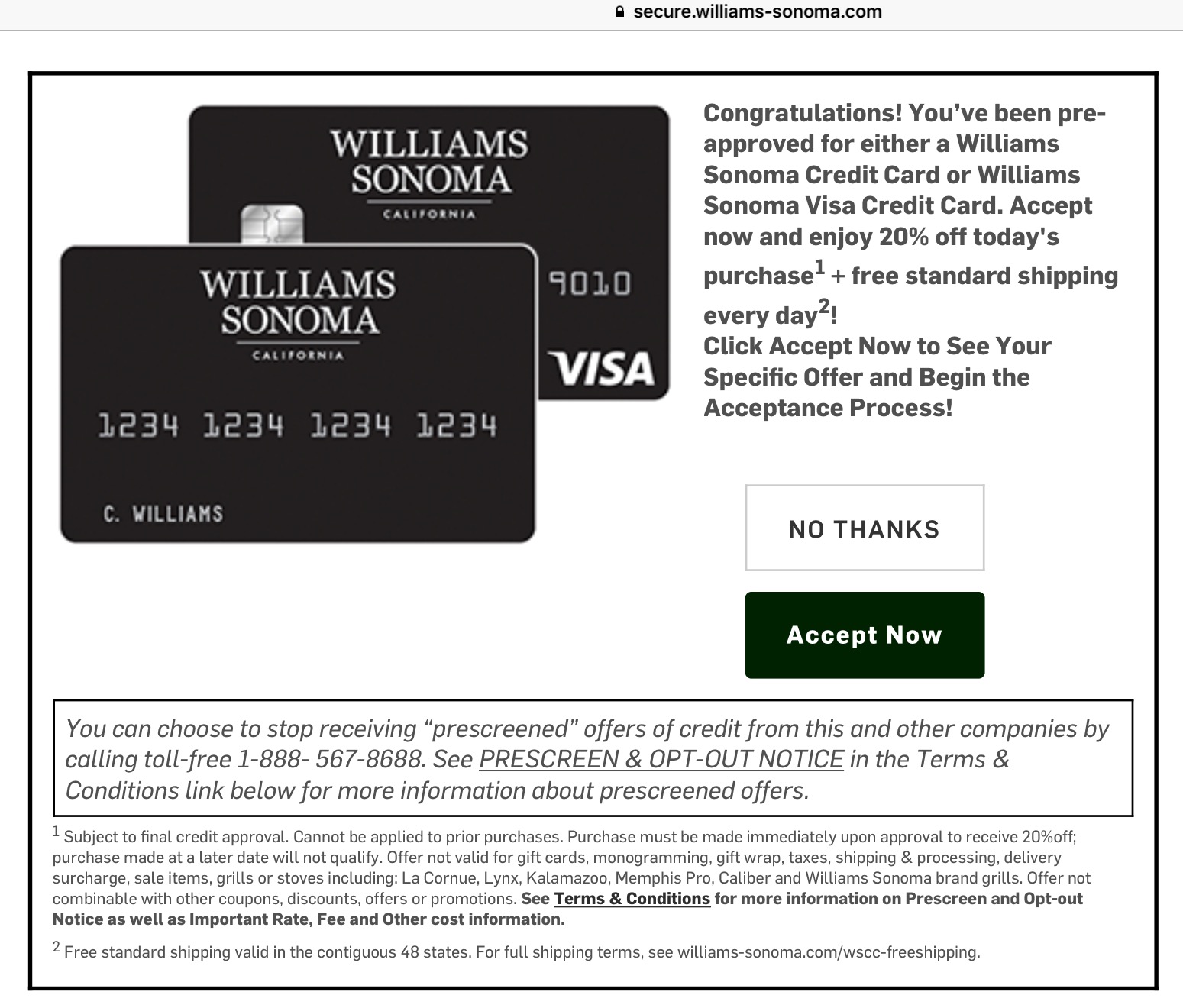 William Sonoma Shopping Cart Trick Page 5 myFICO® Forums 4183025