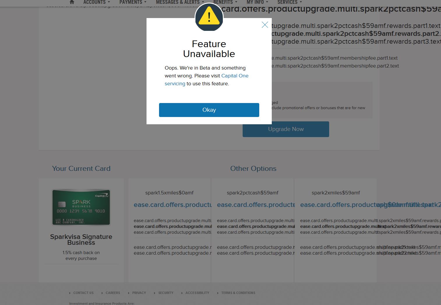Capital One check for upgrade link Page 21 myFICO® Forums 4934733