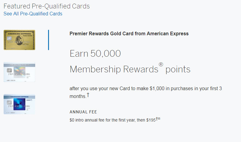 American Express 100,000 Membership Reward Prequal... Page 4 myFICO