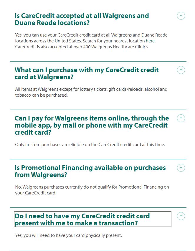 Can I get cash off my CareCredit card? Leia aqui What else can I use