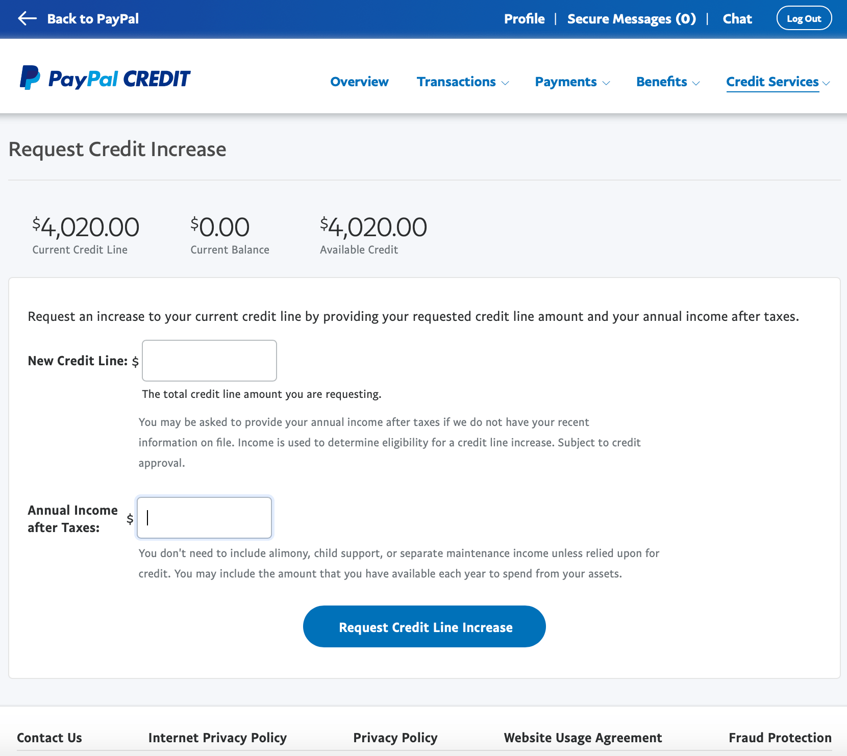 PayPal Credit up and running myFICO® Forums 5657882